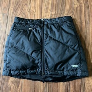 SKHOOP down skirt color black Womens size medium zip up